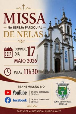 Transmiss&atilde;o em direto da Eucaristia Dominical - Nelas