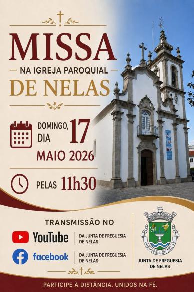 Transmiss&atilde;o em direto da Eucaristia Dominical - Nelas