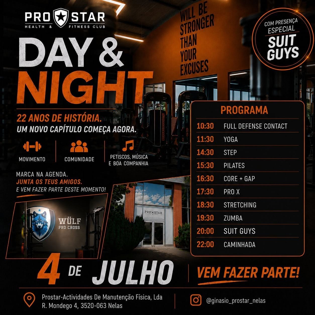 DAY & NIGHT - 22 ANOS PROSTAR 